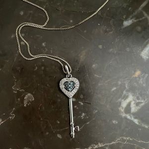 Heart key necklace